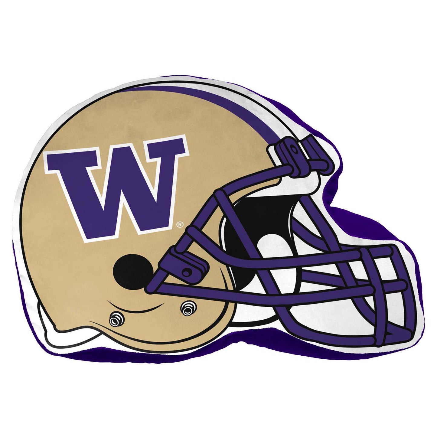 Washington Huskies NCAA Helmet Super Soft Football Pillow - Gold