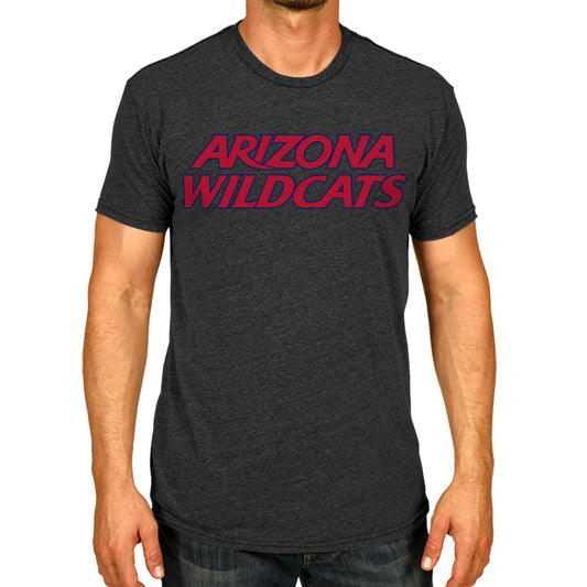 Arizona Wildcats Campus Colors NCAA Adult Cotton Blend Charcoal Tagless T-Shirt - Charcoal