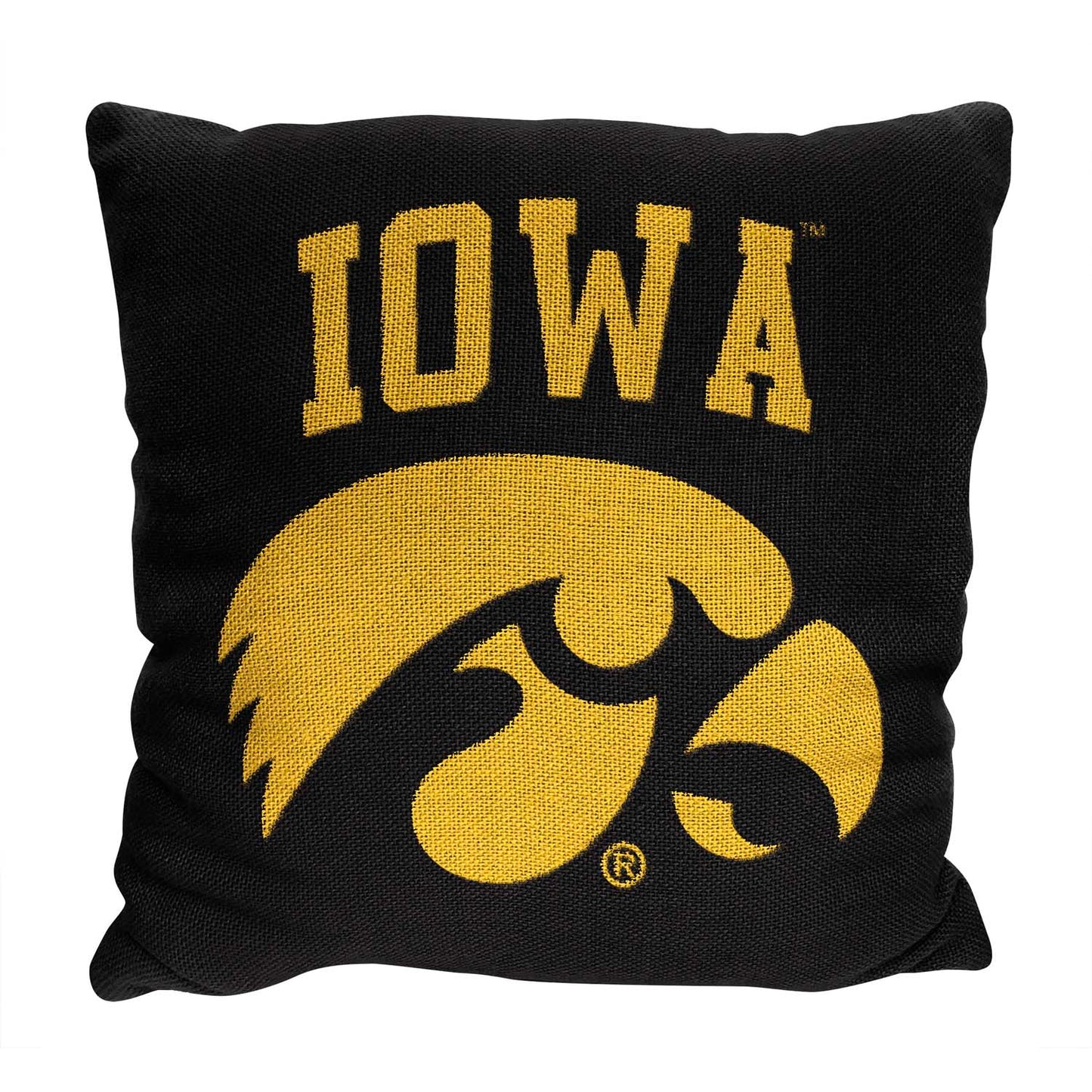 Iowa Hawkeyes NCAA Decorative Pillow - Black