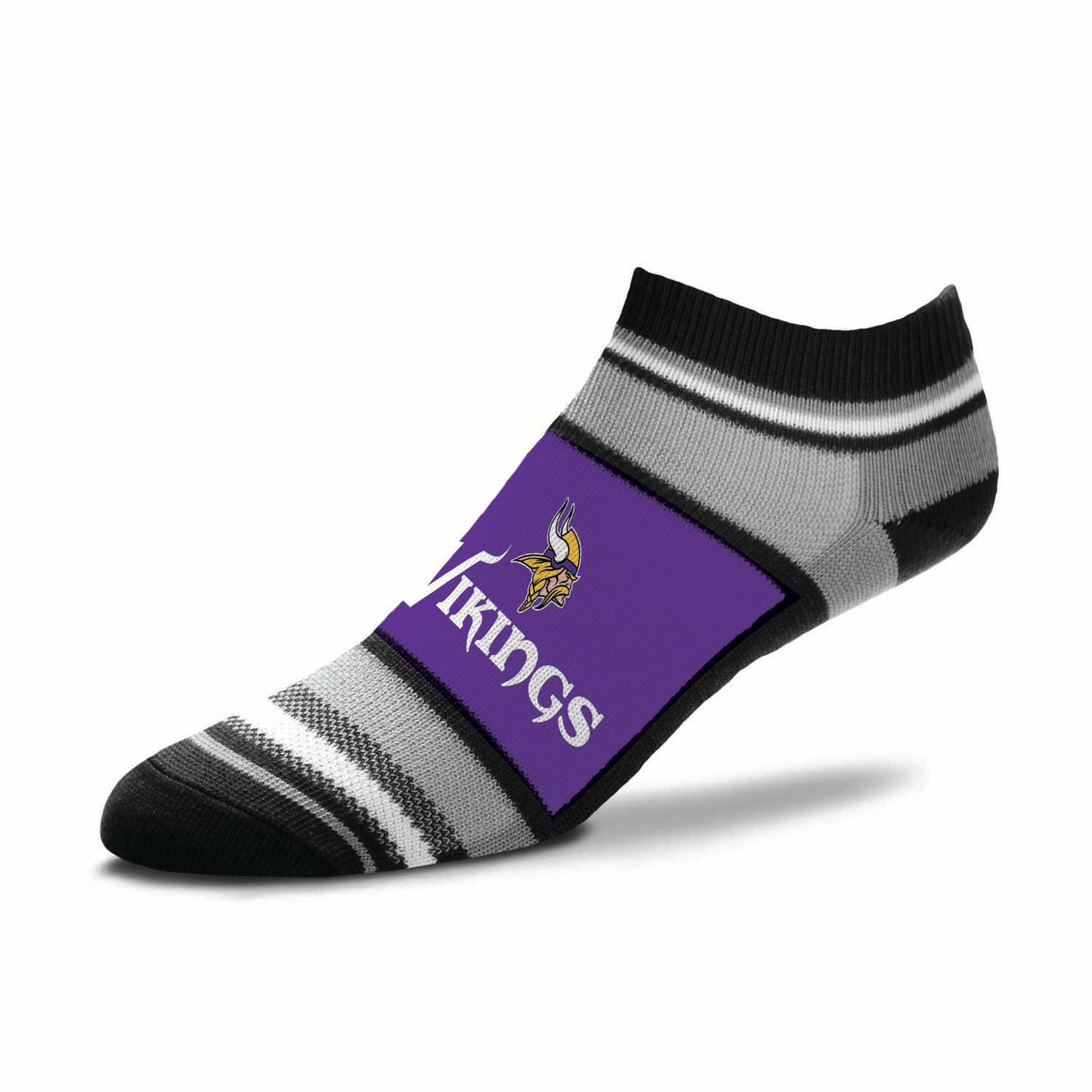 Minnesota Vikings NFL Adult Marquis Addition No Show Socks - Purple