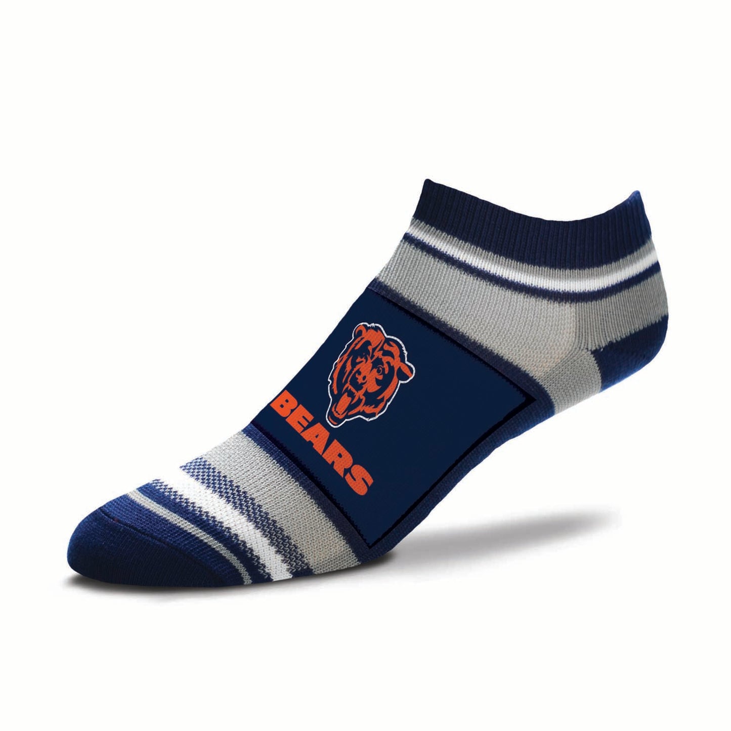Chicago Bears Adult Marquis Addition No Show Socks - Navy