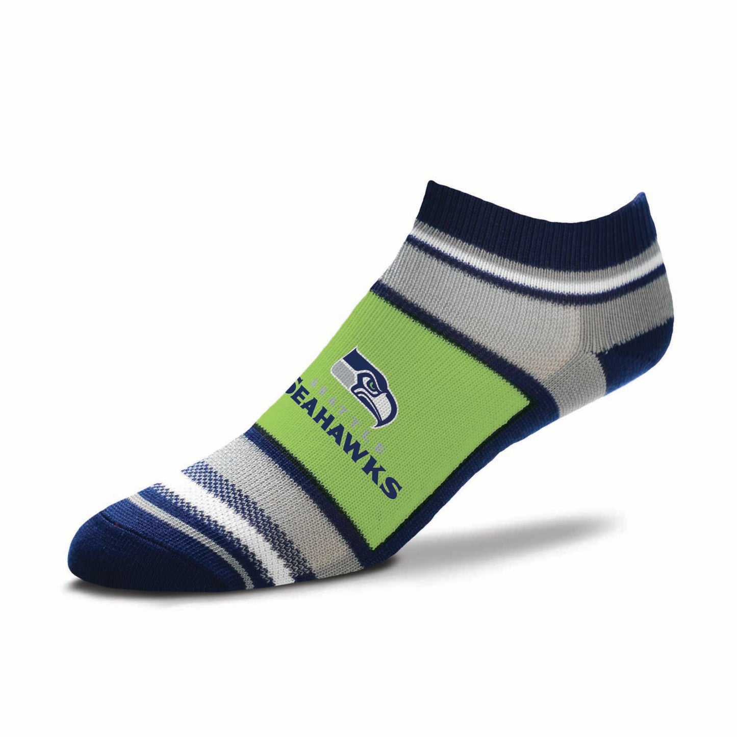 Seattle Seahawks Adult Marquis Addition No Show Socks - Navy