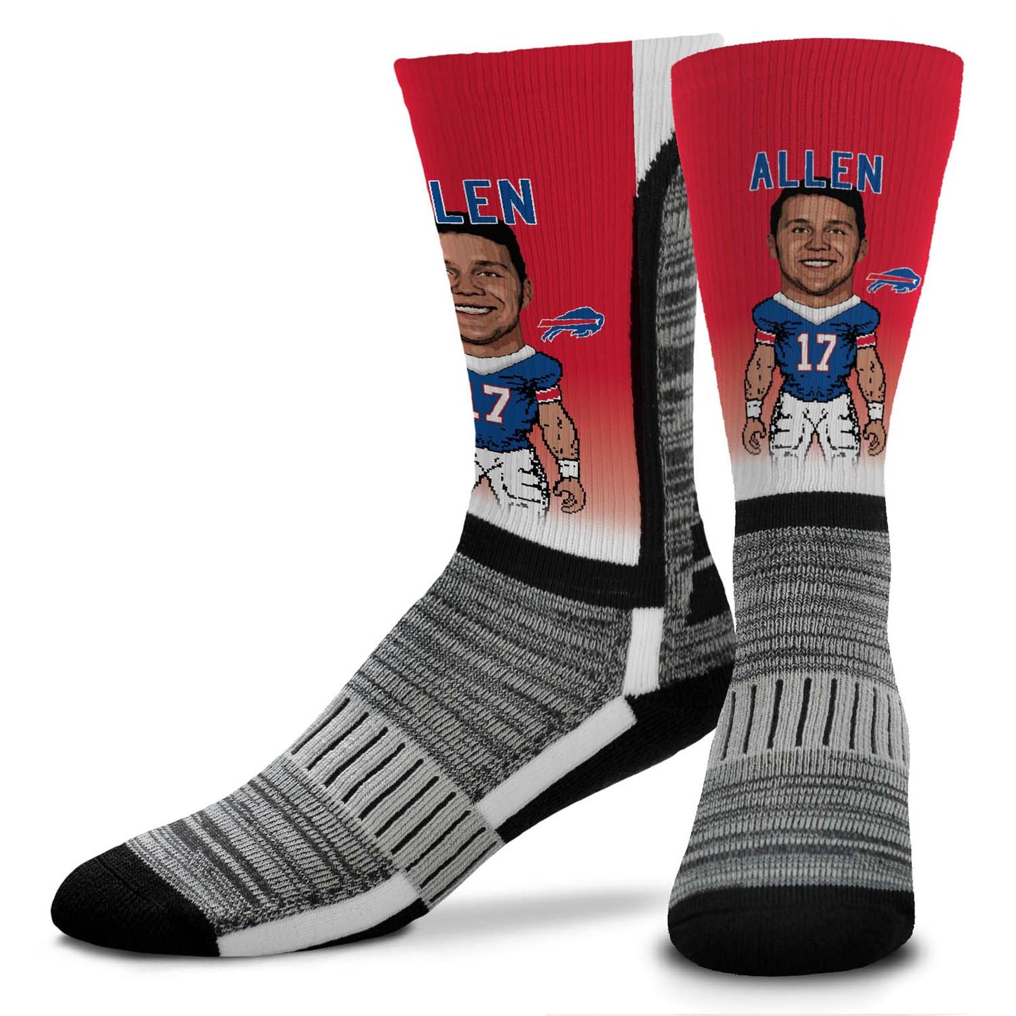 Buffalo Bills FBF NFL V Curve Socks - Red