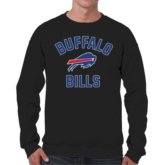 Buffalo Bills NFL Adult Gameday Football Crewneck Sweatshirt - Black