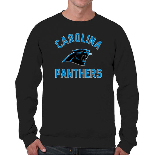 Carolina Panthers NFL Adult Gameday Football Crewneck Sweatshirt - Black