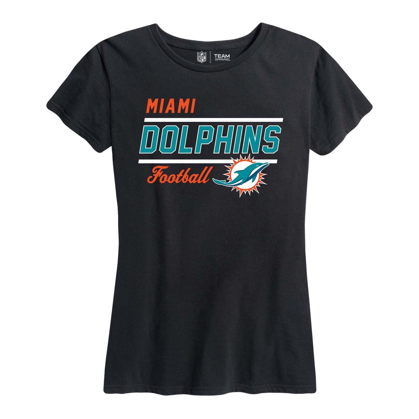 Miami Dolphins NFL Gameday Women's Relaxed Fit T-shirt - Black