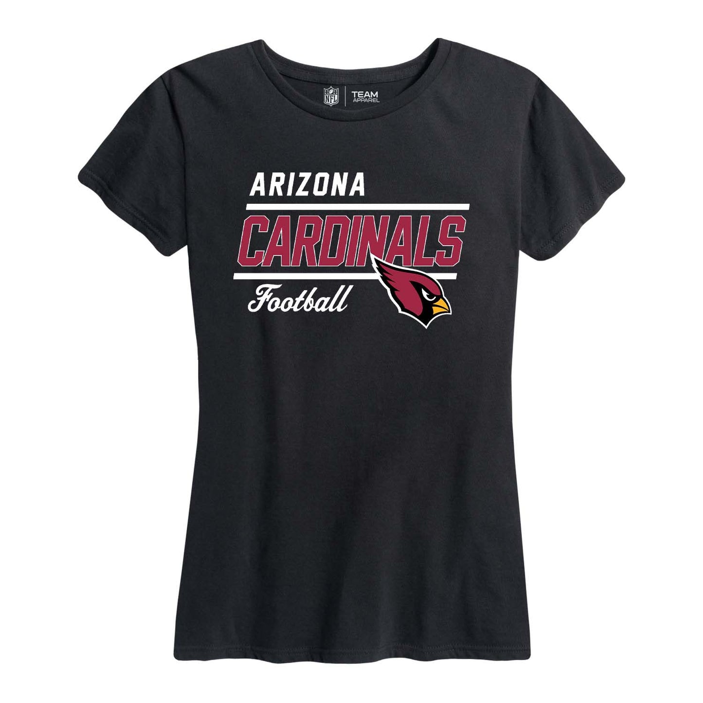 Arizona Cardinals NFL Womens Plus Size Relaxed Fit T-Shirt - Black
