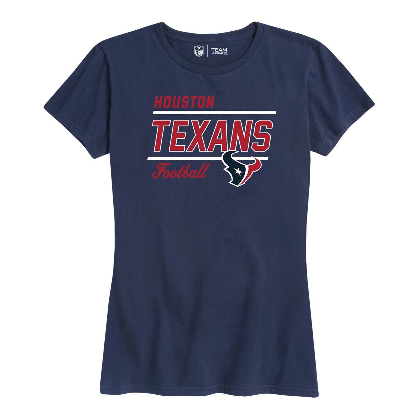 Houston Texans NFL Womens Plus Size Relaxed Fit T-Shirt - Navy