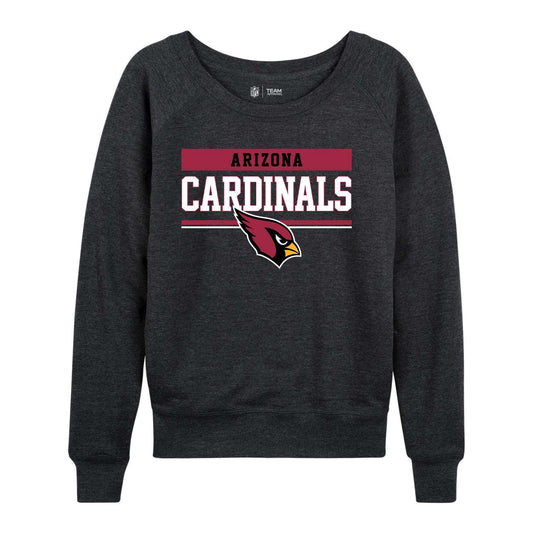Arizona Cardinals NFL Womens Charcoal Crew Neck Football Apparel - Charcoal
