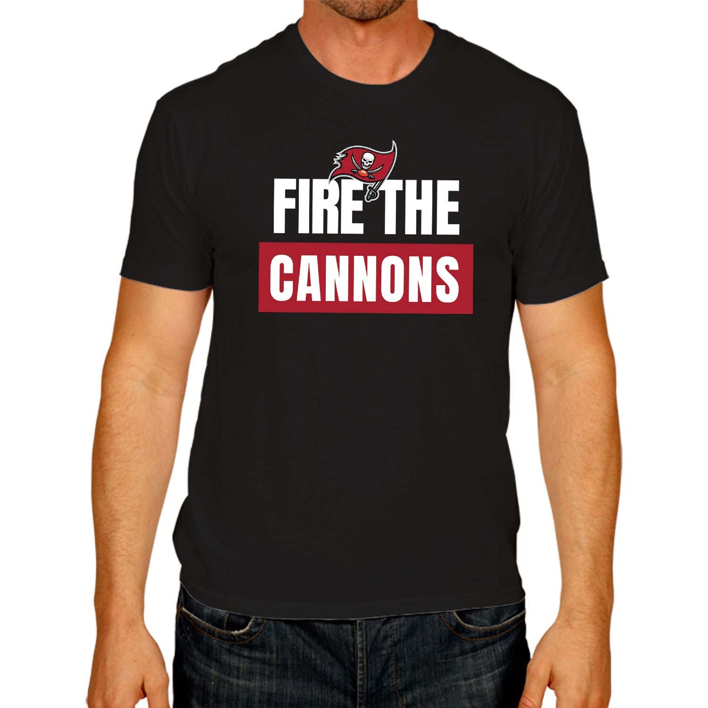Tampa Bay Buccaneers NFL Adult Team Slogan Unisex T-Shirt - Black
