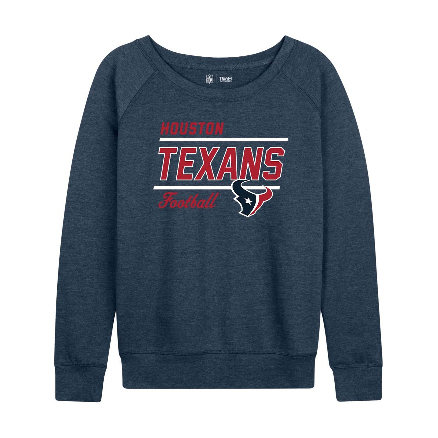 Houston Texans NFL Womens Crew Neck Light Weight - Navy