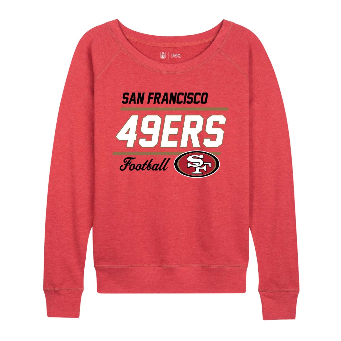 San Francisco 49ers NFL Womens Crew Neck Light Weight - Red