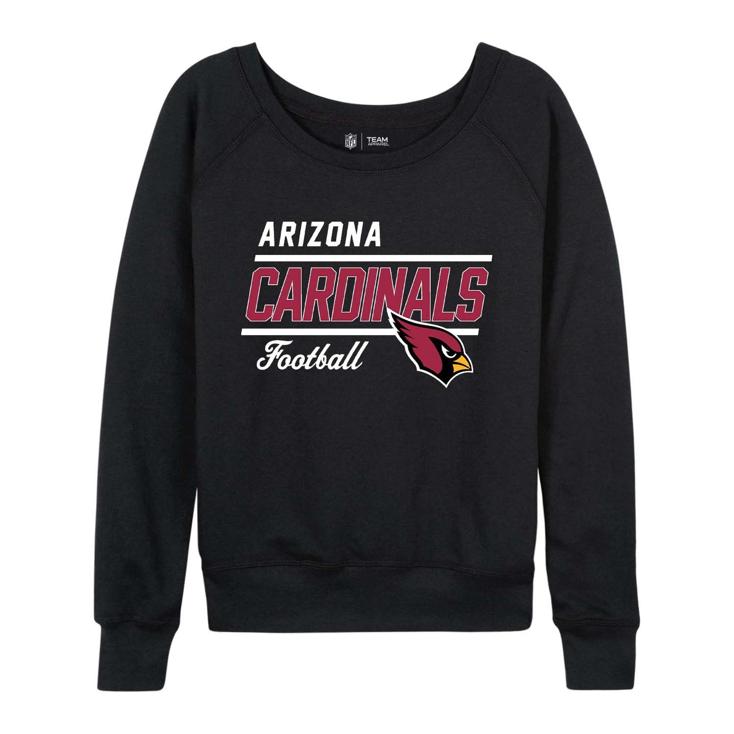 Arizona Cardinals NFL Womens Crew Neck Light Weight - Black