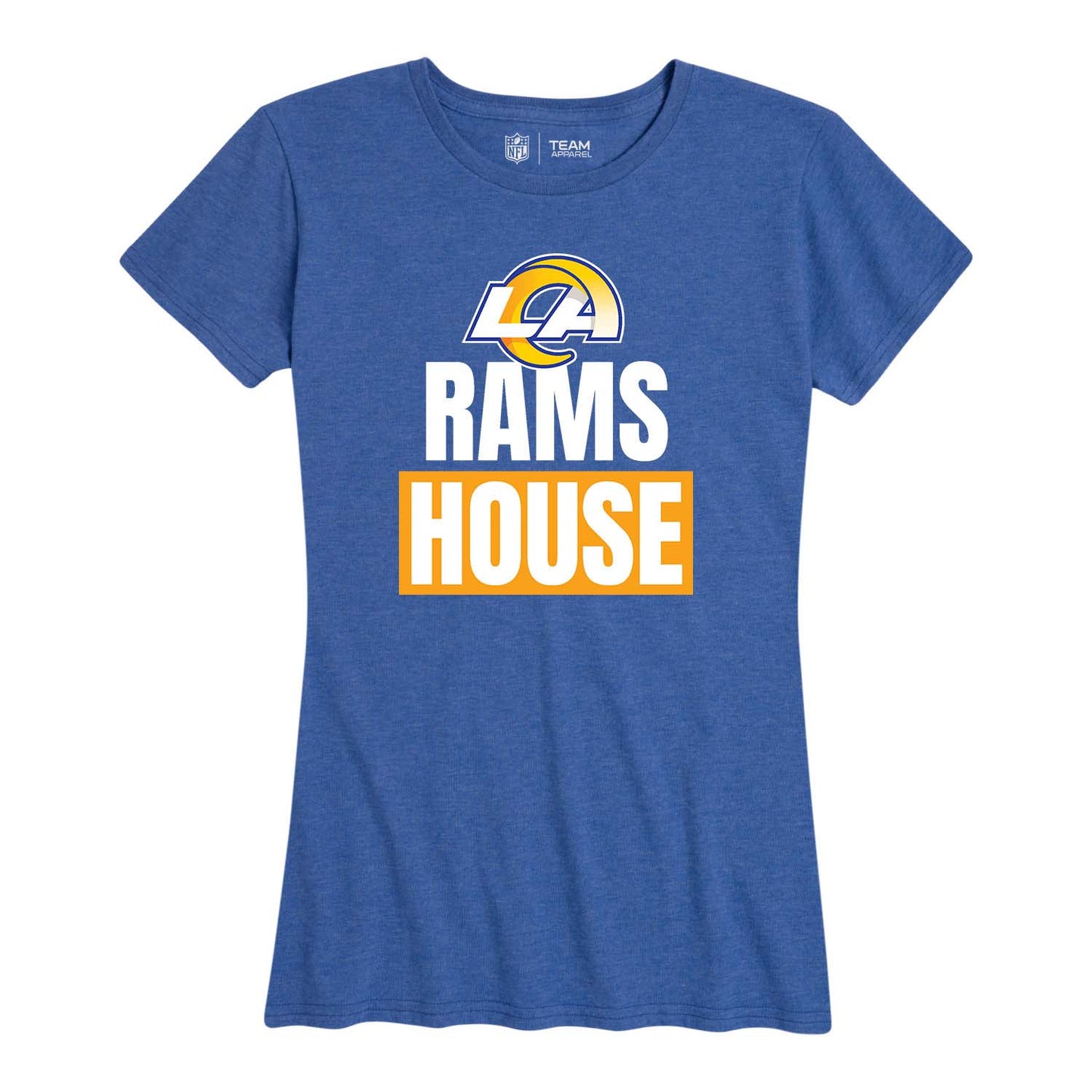 Los Angeles Rams NFL Womens Team Slogan Short Sleeve Tshirt - Royal