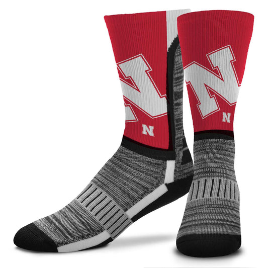 Nebraska Cornhuskers NCAA Adult State and University Crew Socks - Red