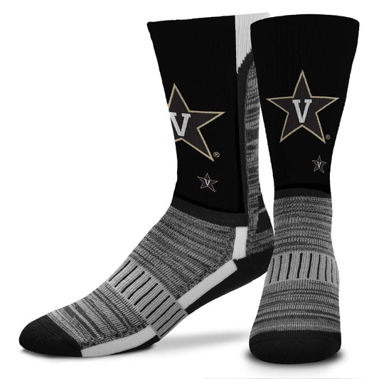 Vanderbilt Commodores NCAA Adult State and University Crew Socks - Black