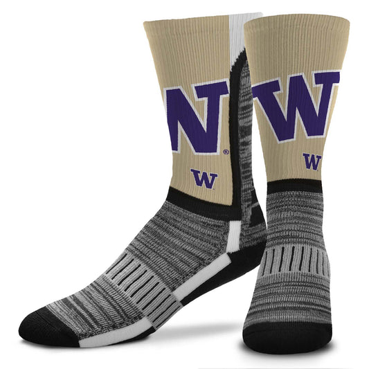 Washington Huskies NCAA Adult State and University Crew Socks - Team Color