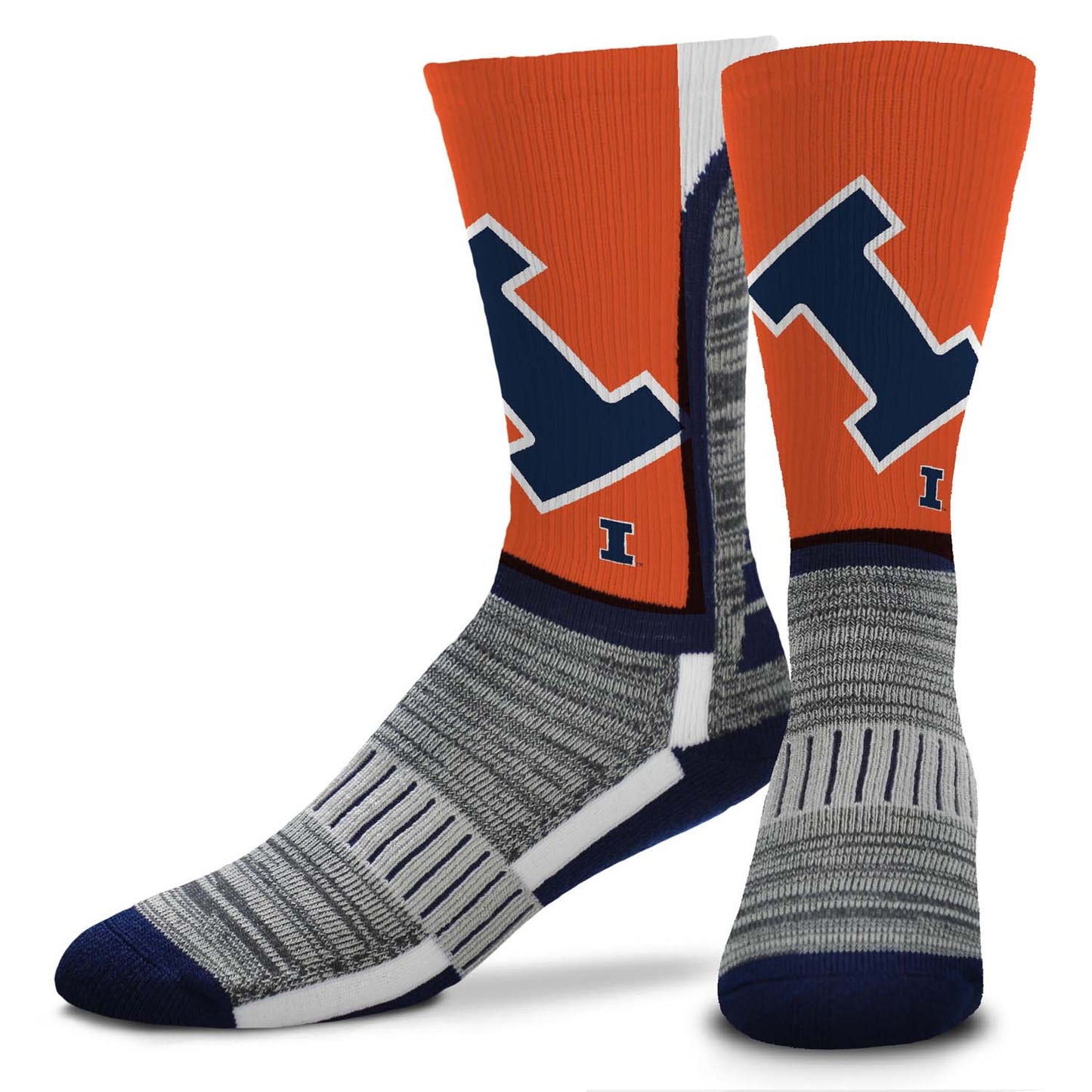 Illinois Fighting Illini NCAA Youth University Socks - Orange