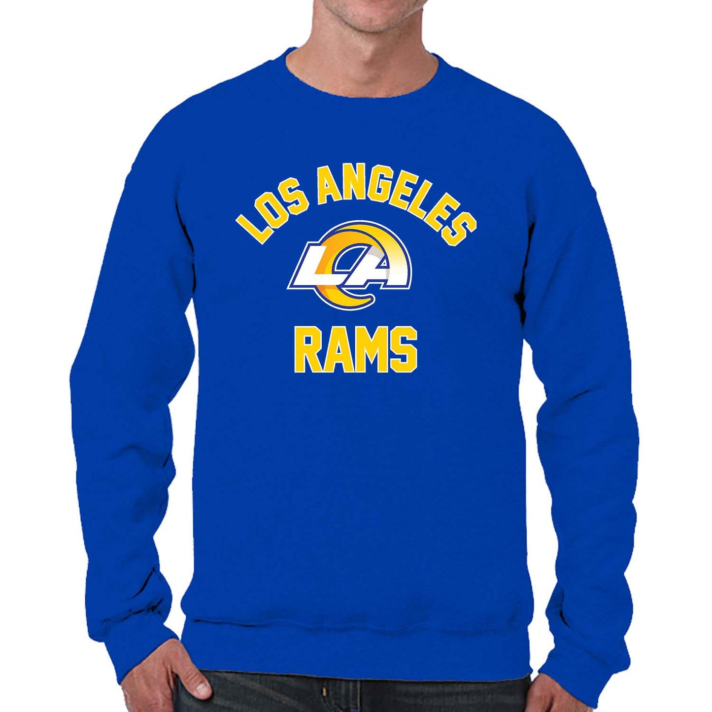 Los Angeles Rams NFL Adult Gameday Football Crewneck Sweatshirt - Royal