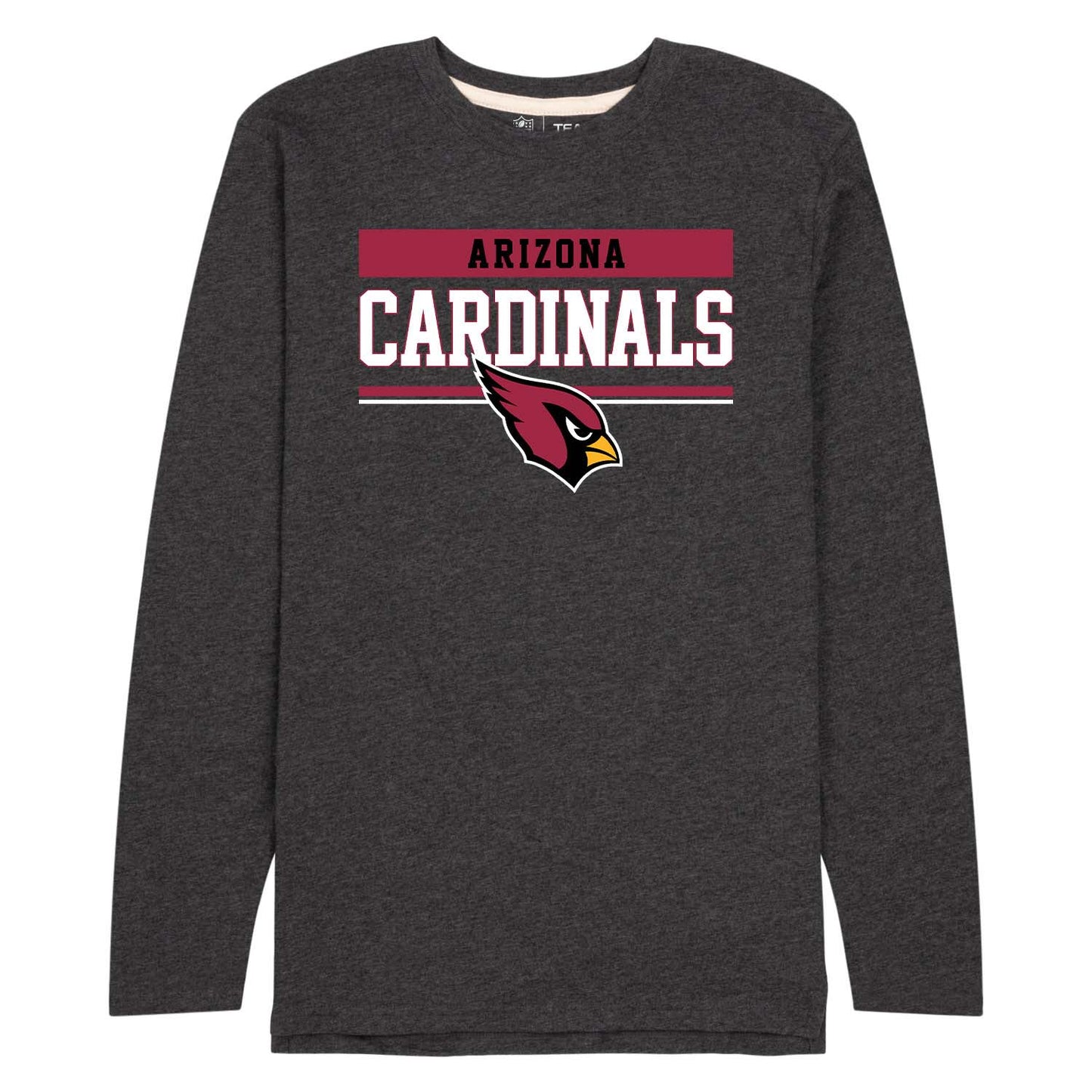 Arizona Cardinals NFL Adult Charcoal Long Sleeve T Shirt - Charcoal