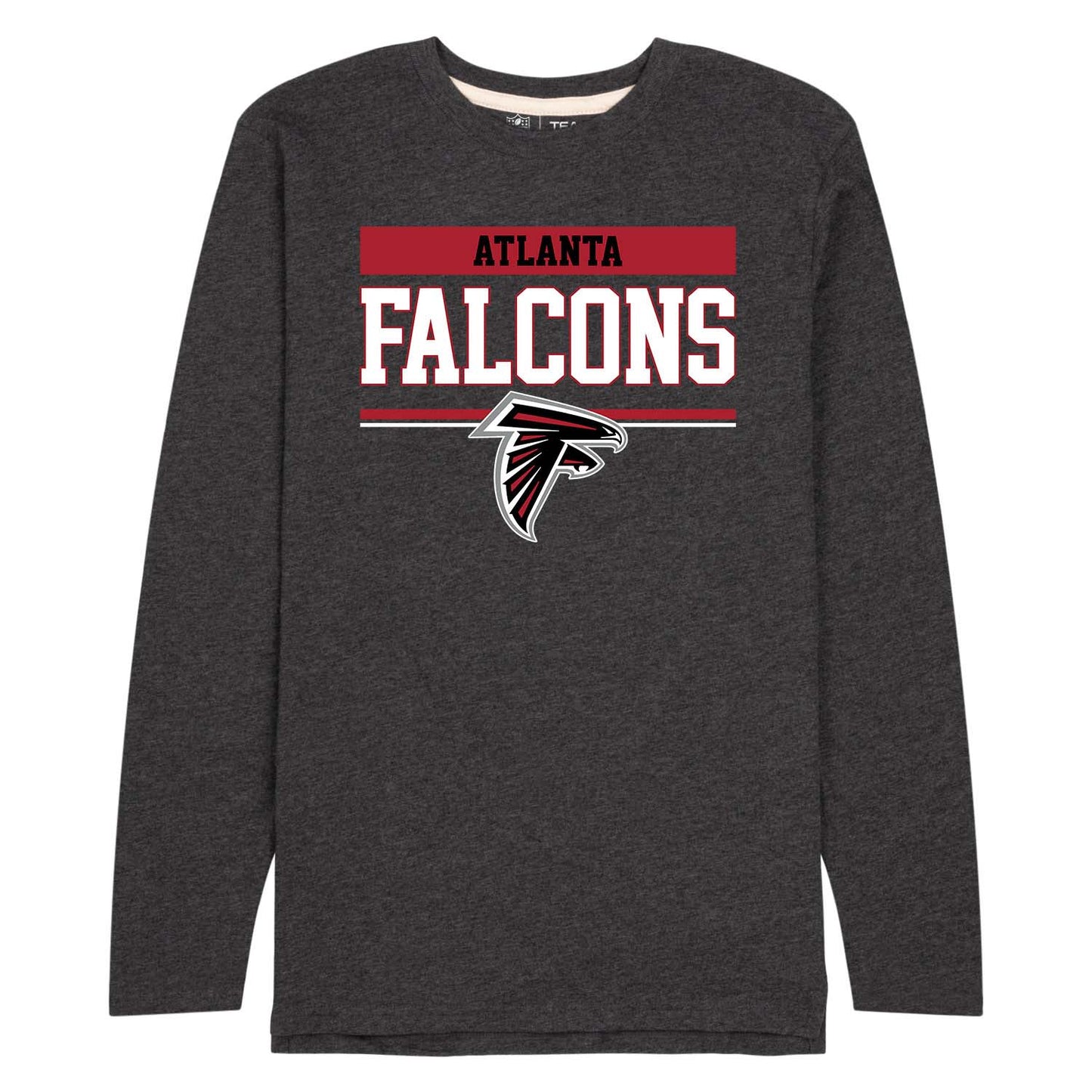 Atlanta Falcons NFL Adult Charcoal Long Sleeve T Shirt - Charcoal