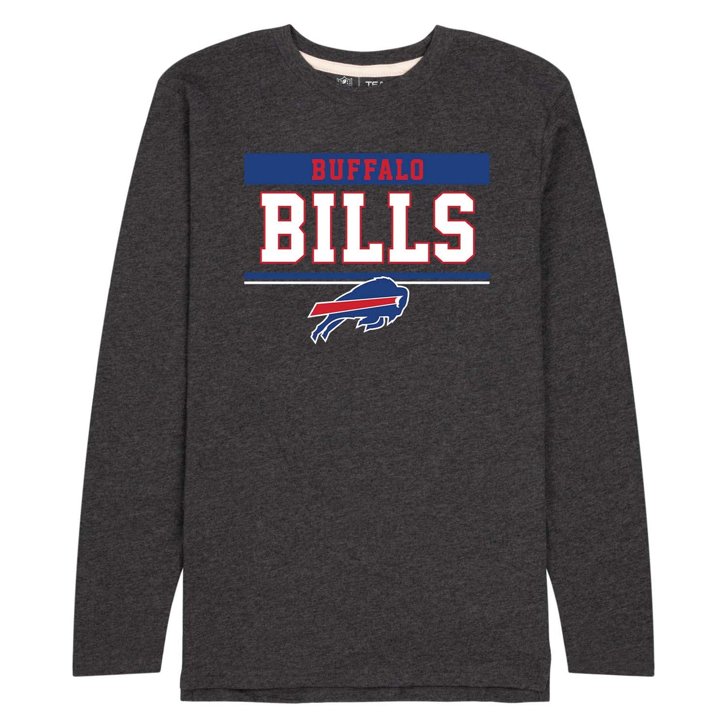 Buffalo Bills NFL Adult Charcoal Long Sleeve T Shirt - Charcoal