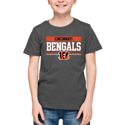 Cincinnati Bengals NFL Youth Short Sleeve Charcoal T Shirt - Charcoal