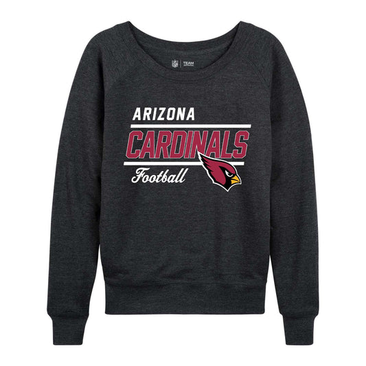 Arizona Cardinals NFL Womens Crew Neck Light Weight - Charcoal
