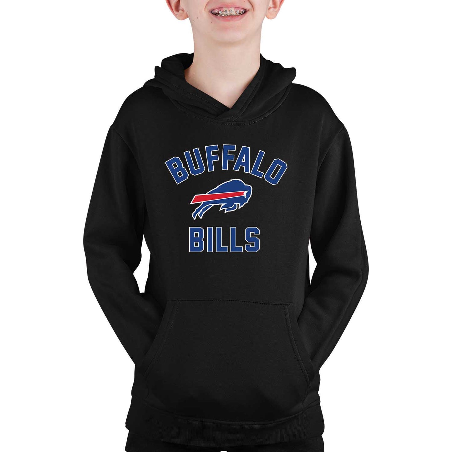 Buffalo Bills NFL Youth Gameday Hooded Sweatshirt - Black