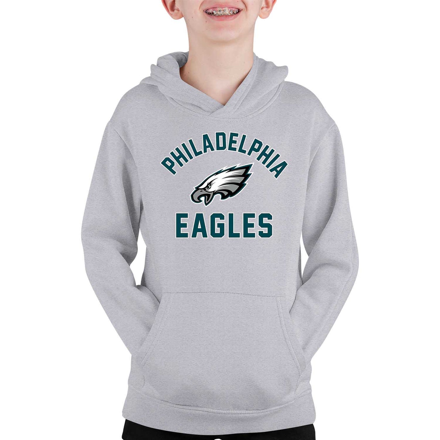 Philadelphia Eagles NFL Youth Gameday Hooded Sweatshirt - Gray