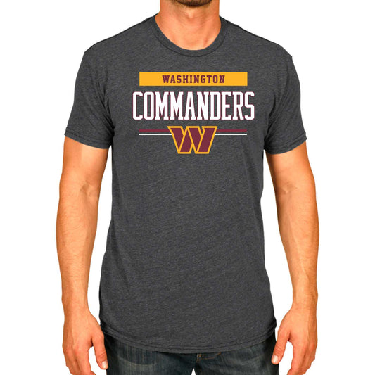 Washington Commanders NFL Adult Team Block Tagless T-Shirt - Charcoal