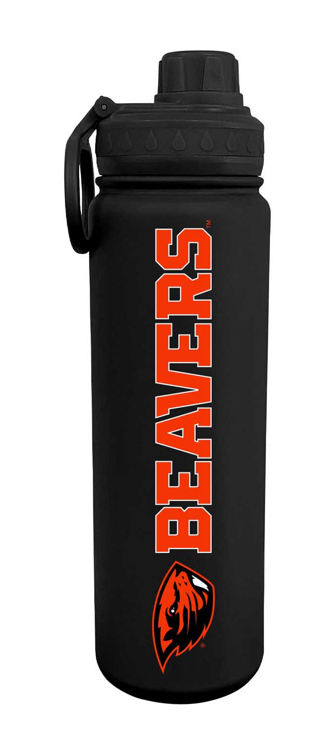 Oregon State Beavers NCAA Stainless Steel Water Bottle - Black