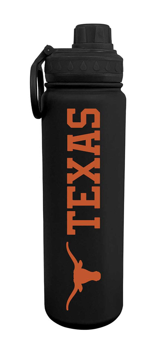 Texas Longhorns NCAA Stainless Steel Water Bottle - Black