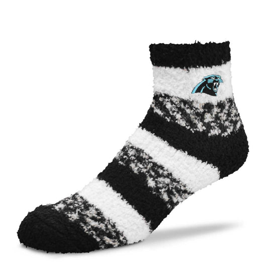 Carolina Panthers NFL Cozy Soft Slipper Socks - Black