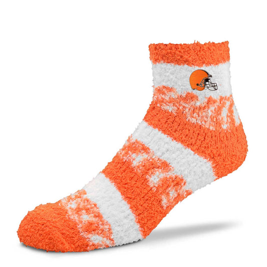 Cleveland Browns NFL Cozy Soft Slipper Socks - Orange