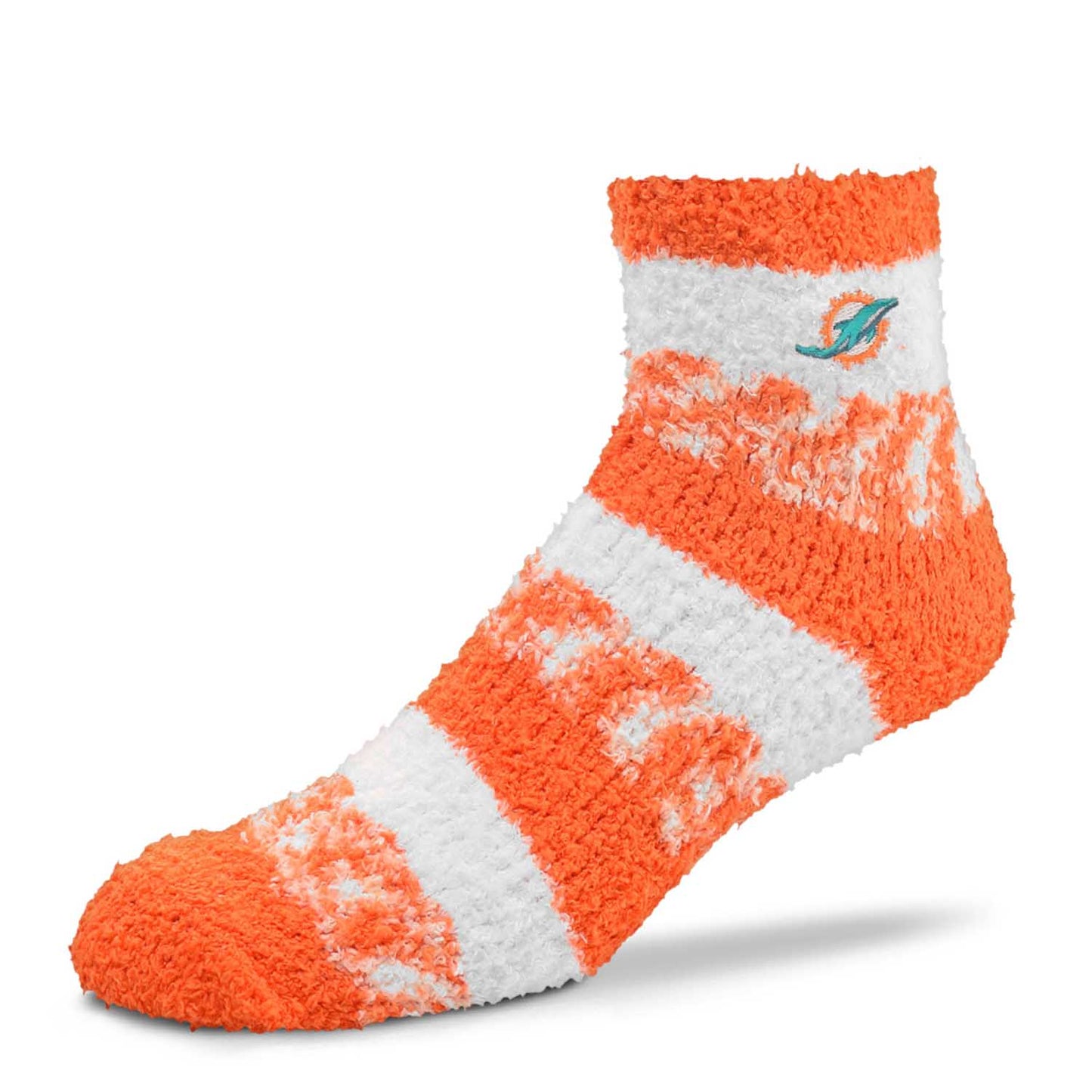 Miami Dolphins Women's NFL Football Cozy Soft Sleep Socks - Orange
