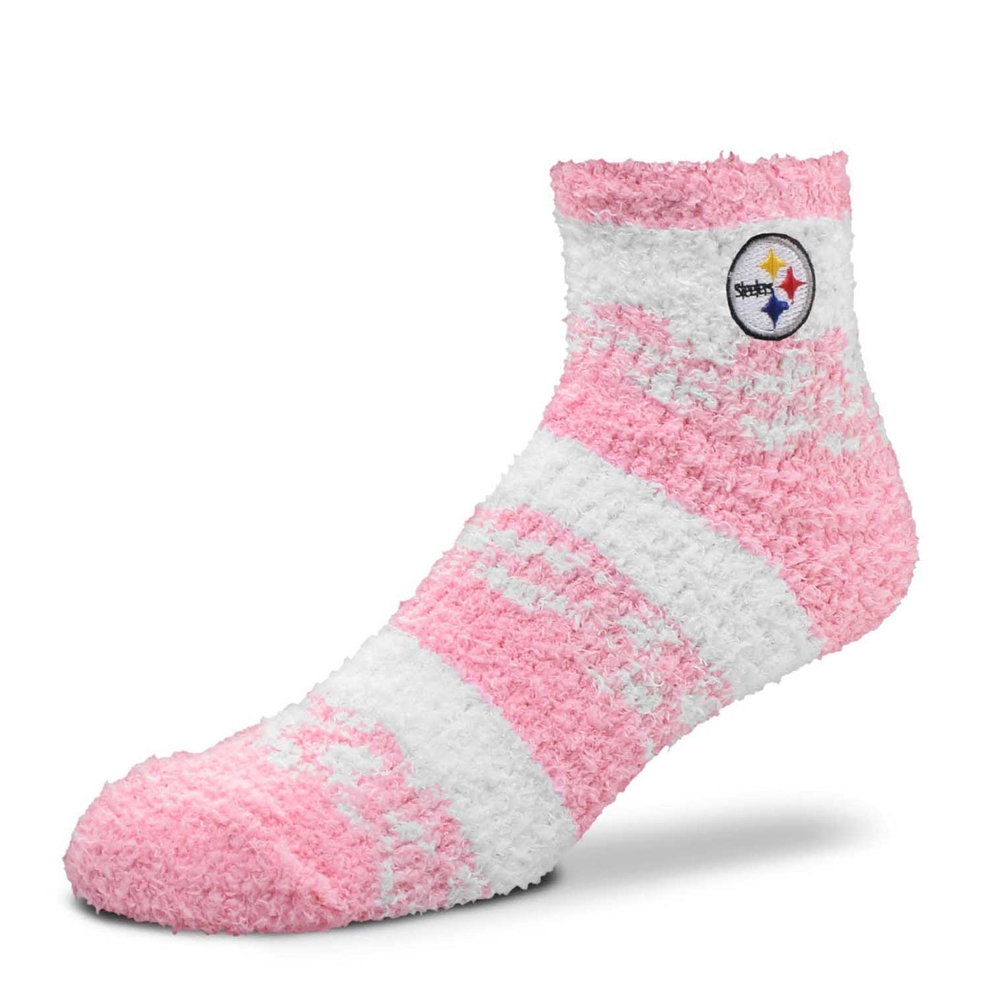 Pittsburgh Steelers NFL Cozy Soft Slipper Socks - Pink