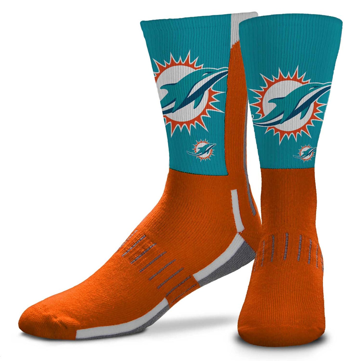 Miami Dolphins NFL V Curve Socks - Orange