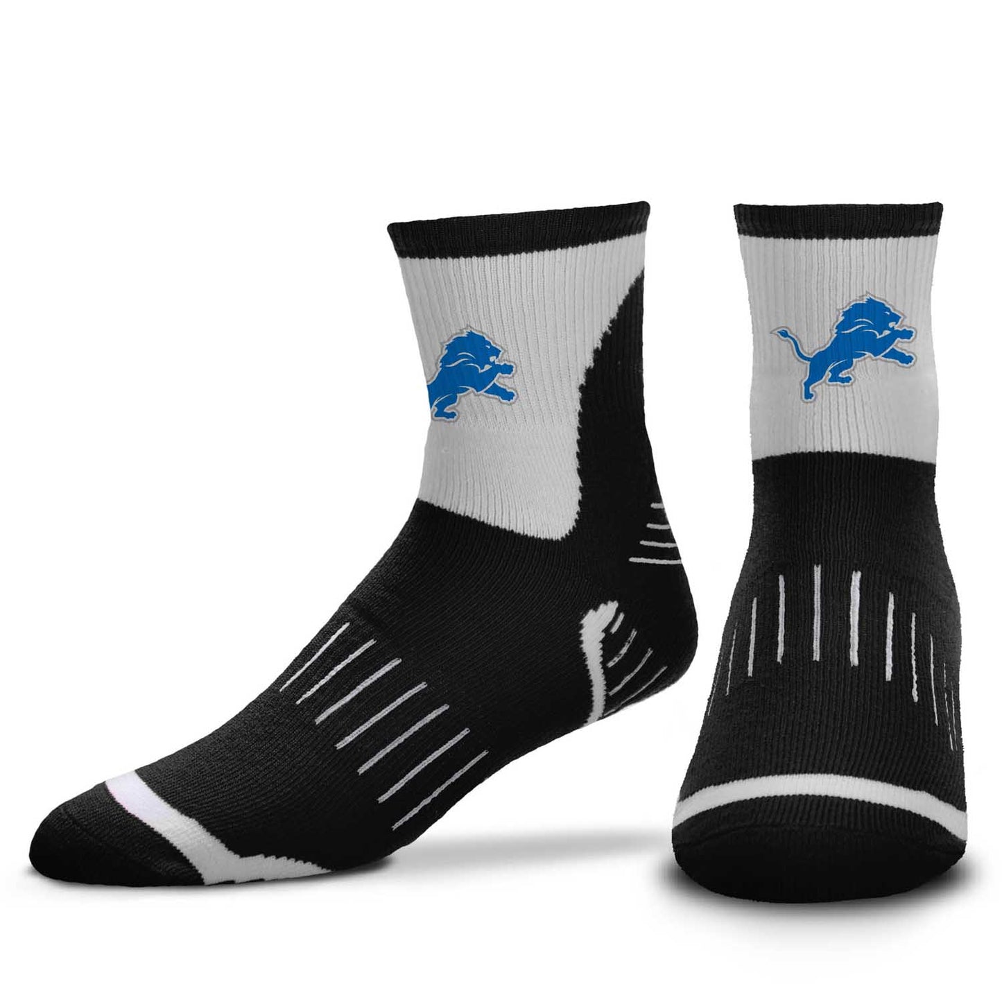 Detroit Lions NFL Youth Performance Quarter Length Socks - Black