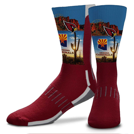 Arizona Cardinals NFL Youth Zoom Location Crew Socks - Cardinal