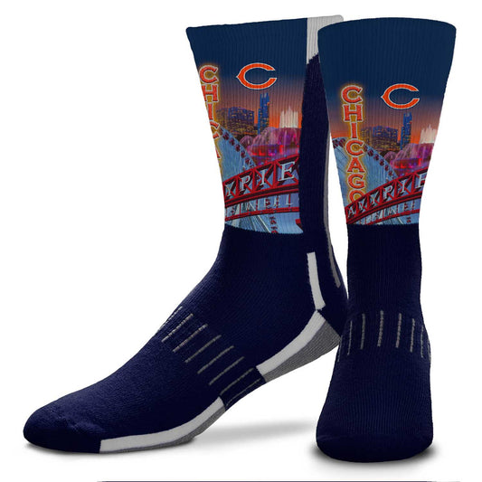 Chicago Bears NFL Youth Zoom Location Crew Socks - Navy