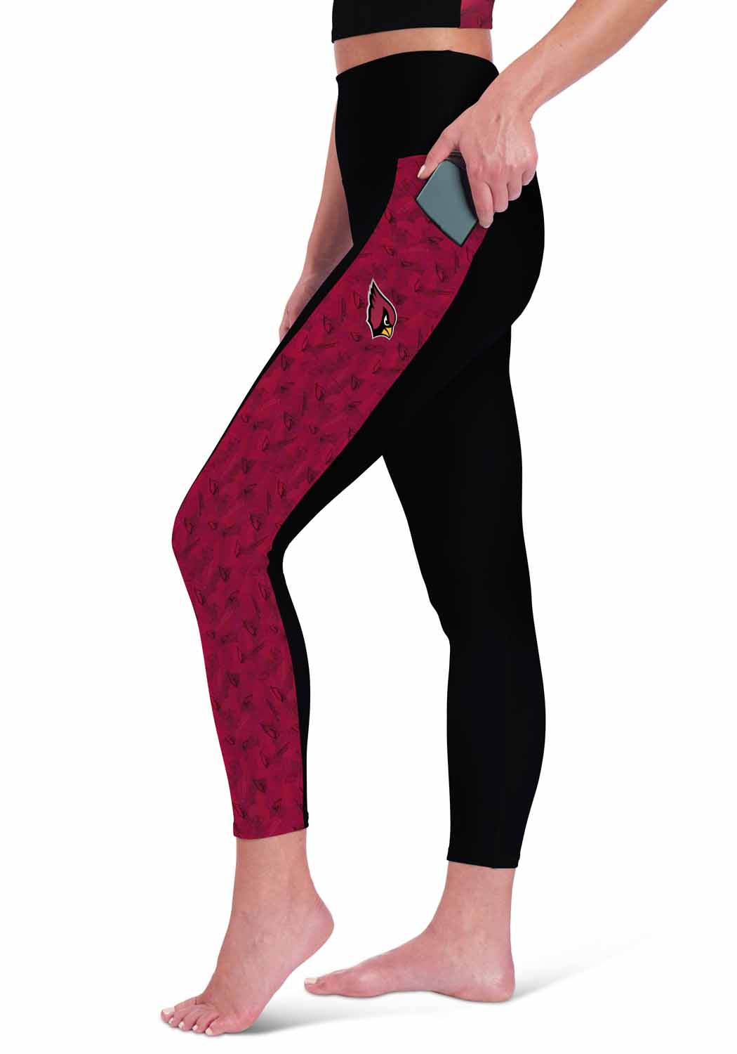 Arizona Cardinals NFL High Waisted Leggings for Women - Black
