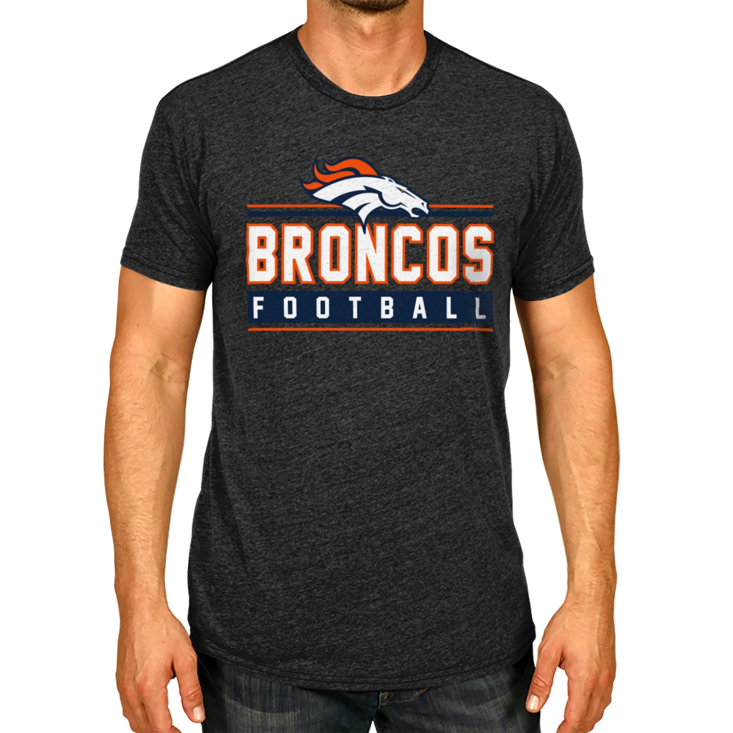 Denver Broncos NFL Adult MVP True Fan T-Shirt - Charcoal