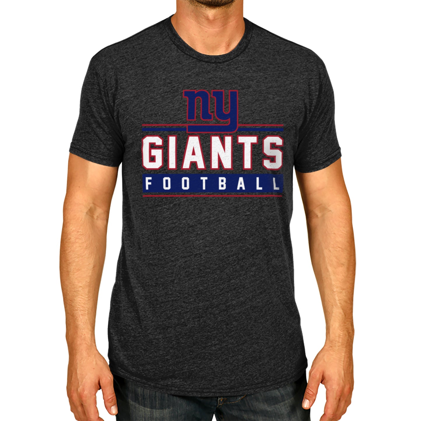 New York Giants NFL Adult MVP True Fan T-Shirt - Charcoal