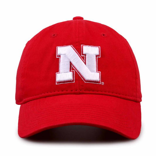 Nebraska Cornhuskers NCAA Adult Relaxed Fit Logo Hat - Red