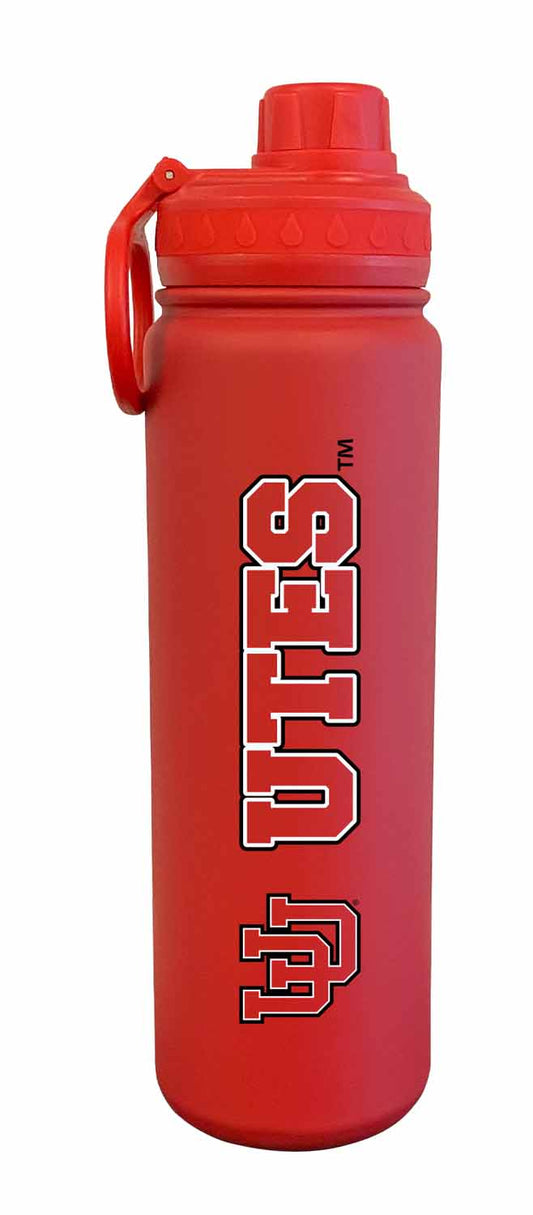 Utah Utes NCAA Stainless Steel Water Bottle - Red