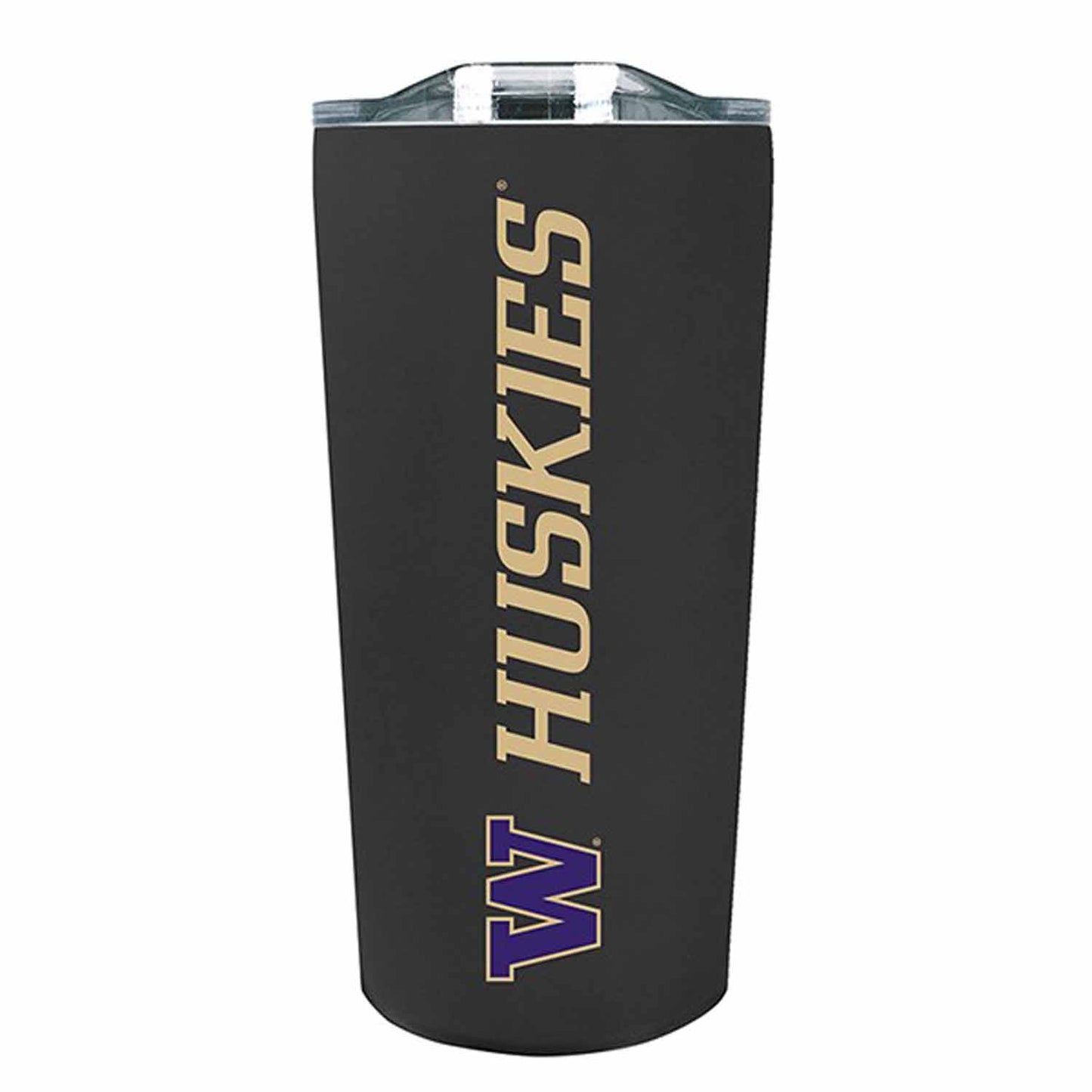 Washington Huskies NCAA Stainless Steel Tumbler perfect for Gameday - Black
