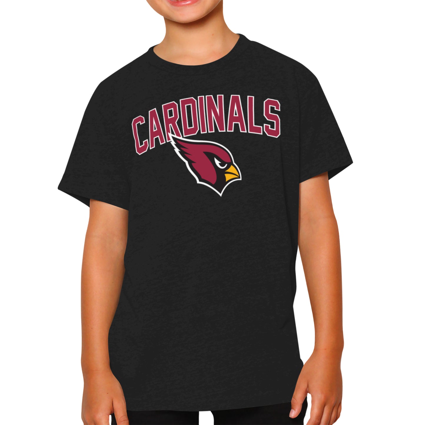 Arizona Cardinals NFL Youth Home Team Tee- Youth Pro Football T-Shirt For Boys & Girls Kids clothes - Black