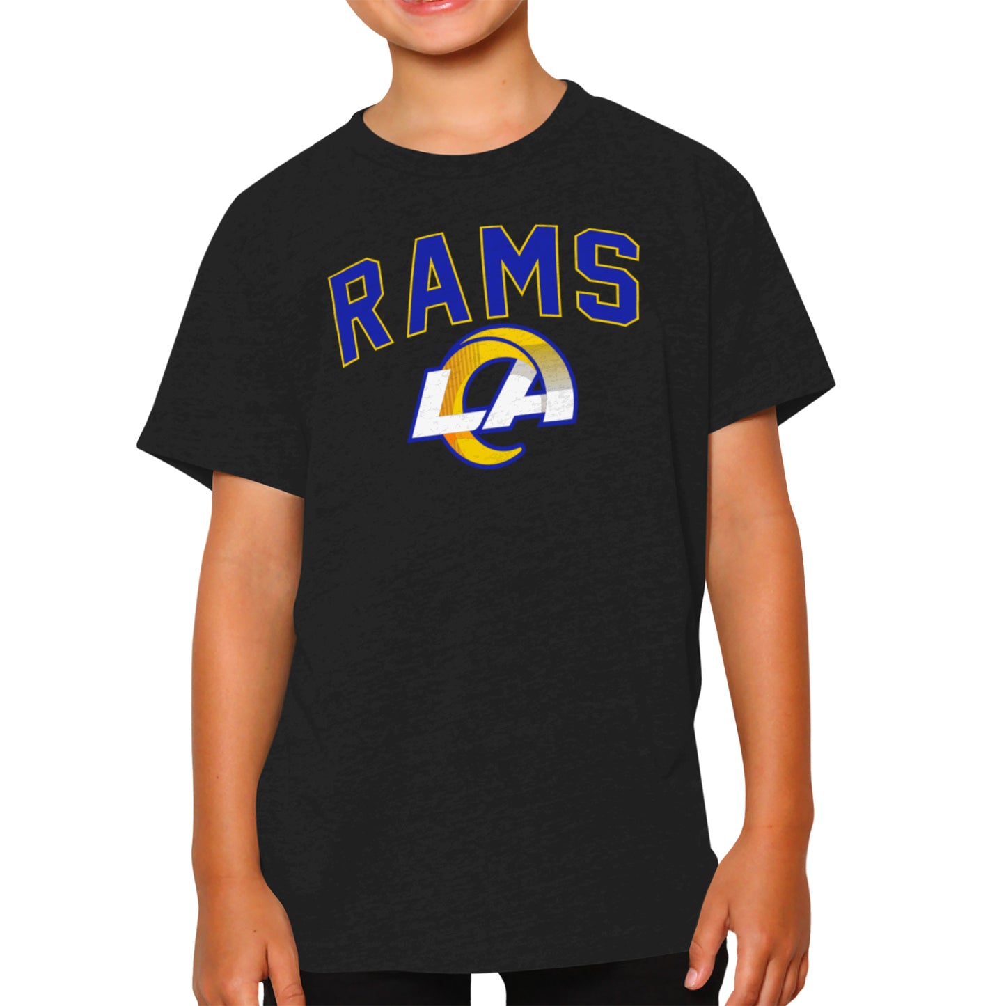 Los Angeles Rams NFL Youth Home Team Tee- Youth Pro Football T-Shirt For Boys & Girls Kids clothes - Black