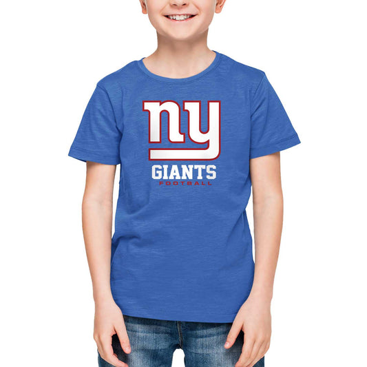 New York Giants Youth NFL Ultimate Fan Logo Short Sleeve T-Shirt - Royal